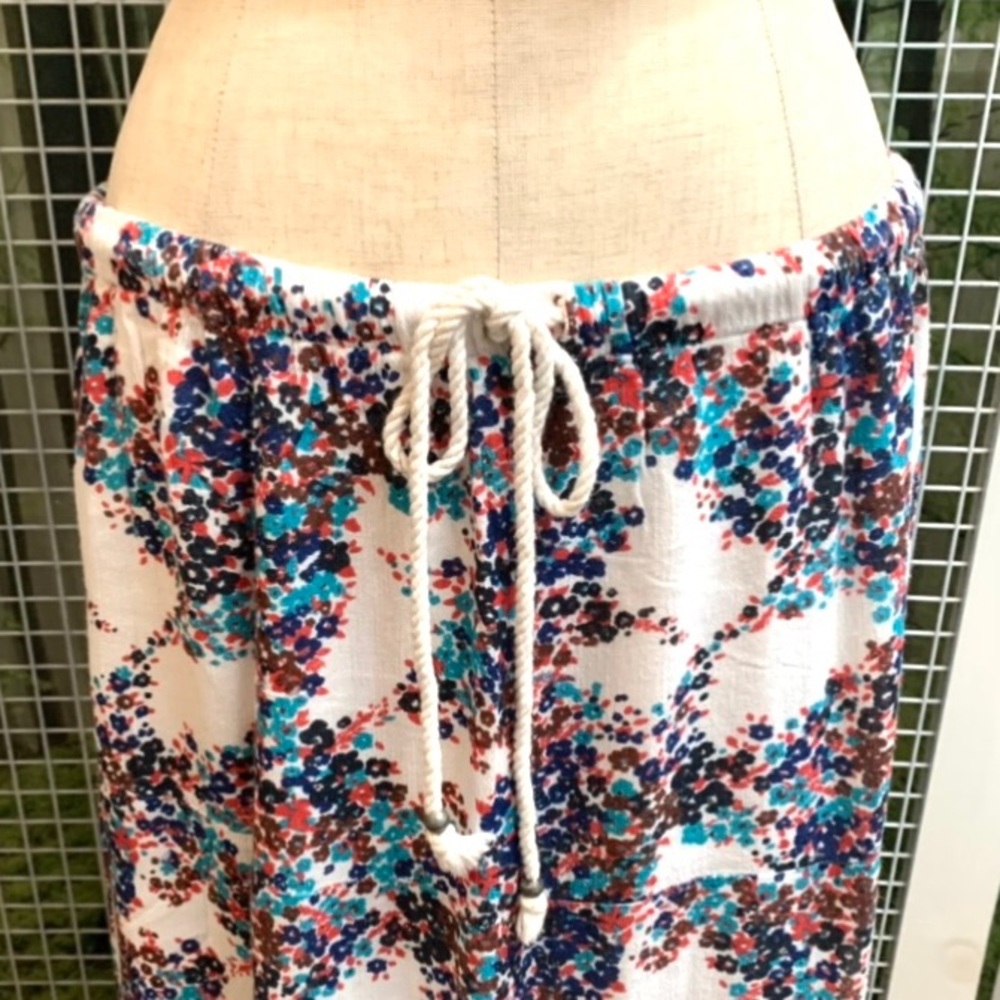 “Roxy” petite floral print drawstring waist maxi skirt- M - Picture 3 of 11
